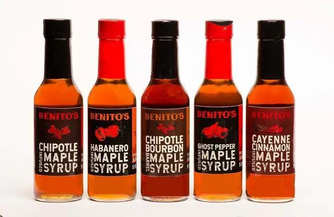 Chili pepper infused maple syrups