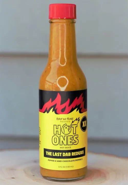 Last Dab Reduxx hot sauce bottle