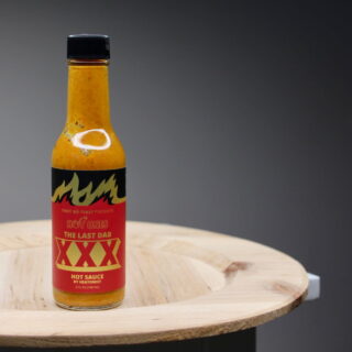 The Last Dab XXX Hot Sauce bottle