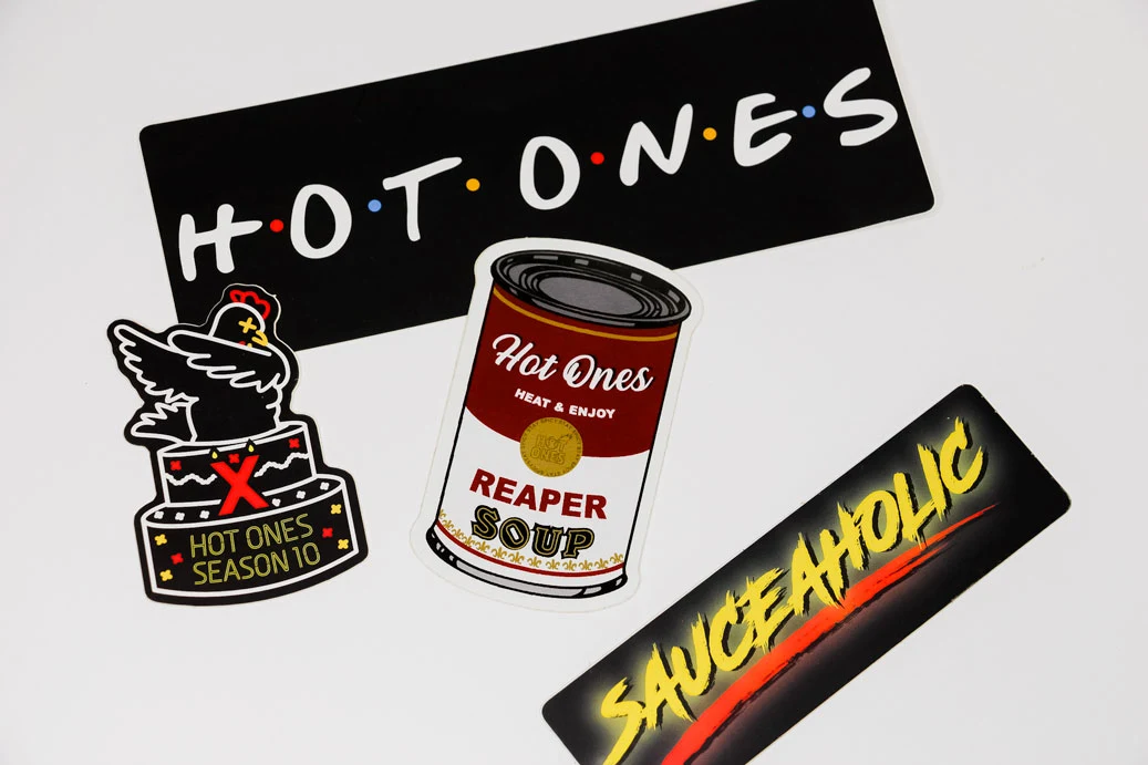 Hot Ones Box Stickers