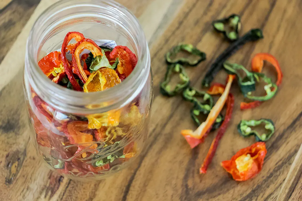 Dehydrating Peppers