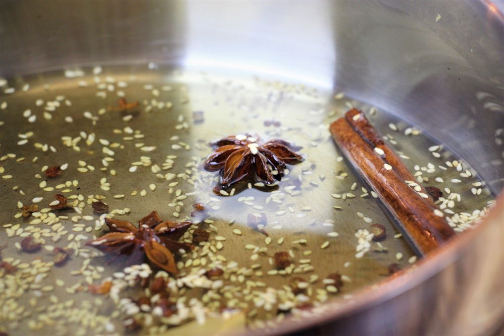 Infusing Chili Oil