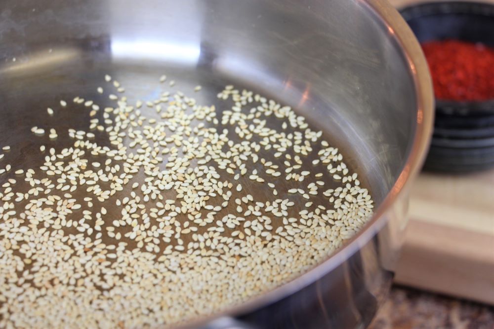 Toasting Sesame Seeds