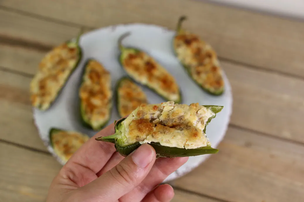 Sausage Stuffed Jalapenos {+VIDEO}