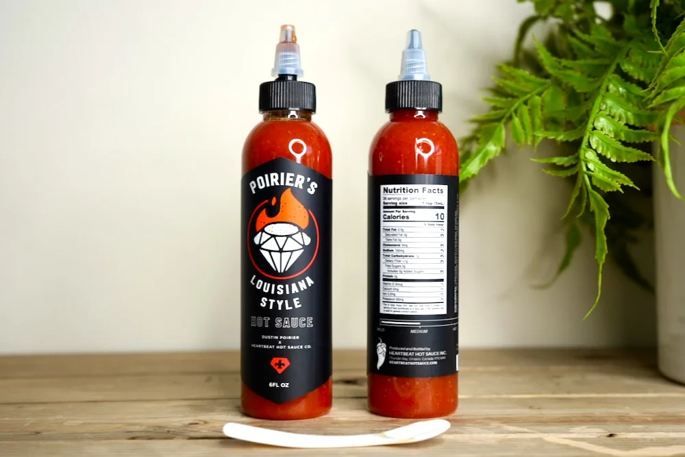 Poiriers Hot Sauce Bottles