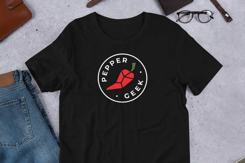 Black "Pepper Geek" t-shirt