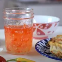 Finished sweet chili sauce in jar