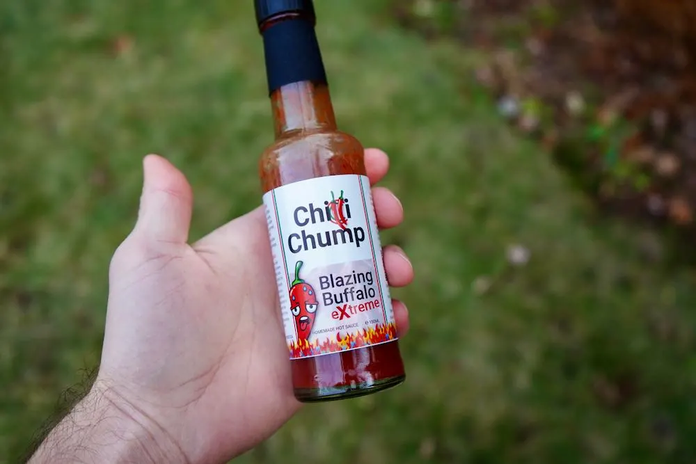 Chilli Chump Blazin Buffalo Extreme hot sauce