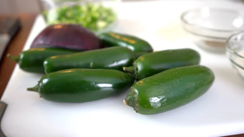 Fresh jalapeno peppers