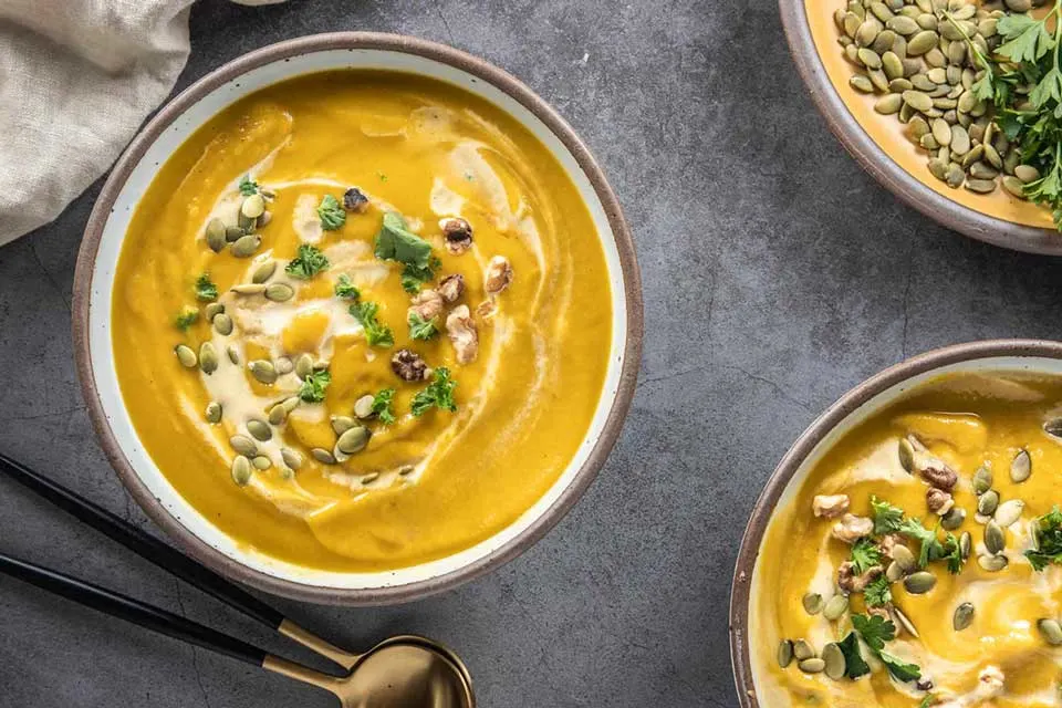 Spicy pumpkin soup