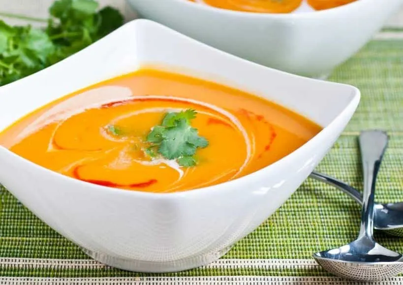 Spicy sweet potato soup