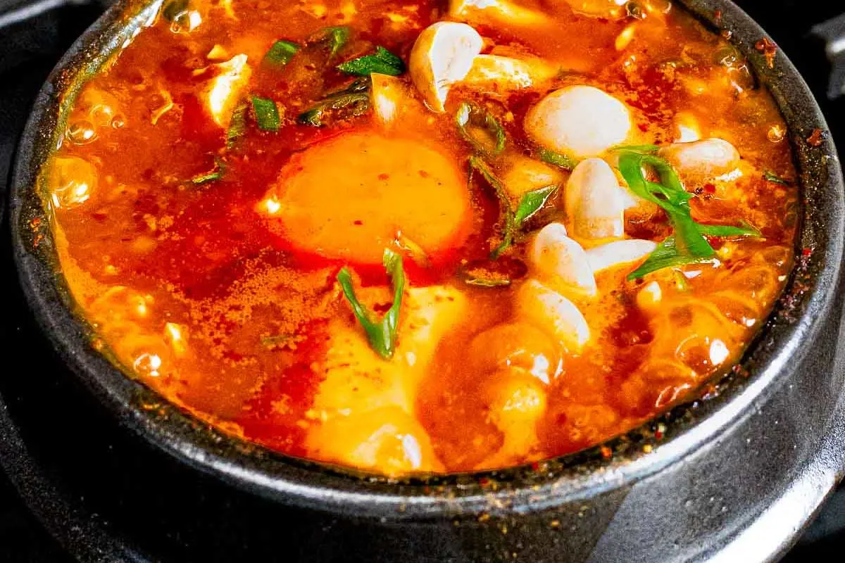 Spicy tofu soup