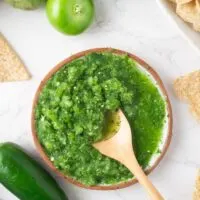 Jalapeno salsa verde