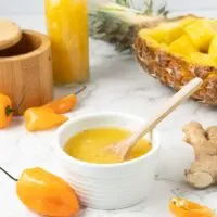 Pineapple habanero hot sauce