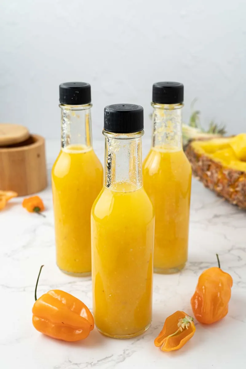 Recipe for pineapple habanero hot sauce