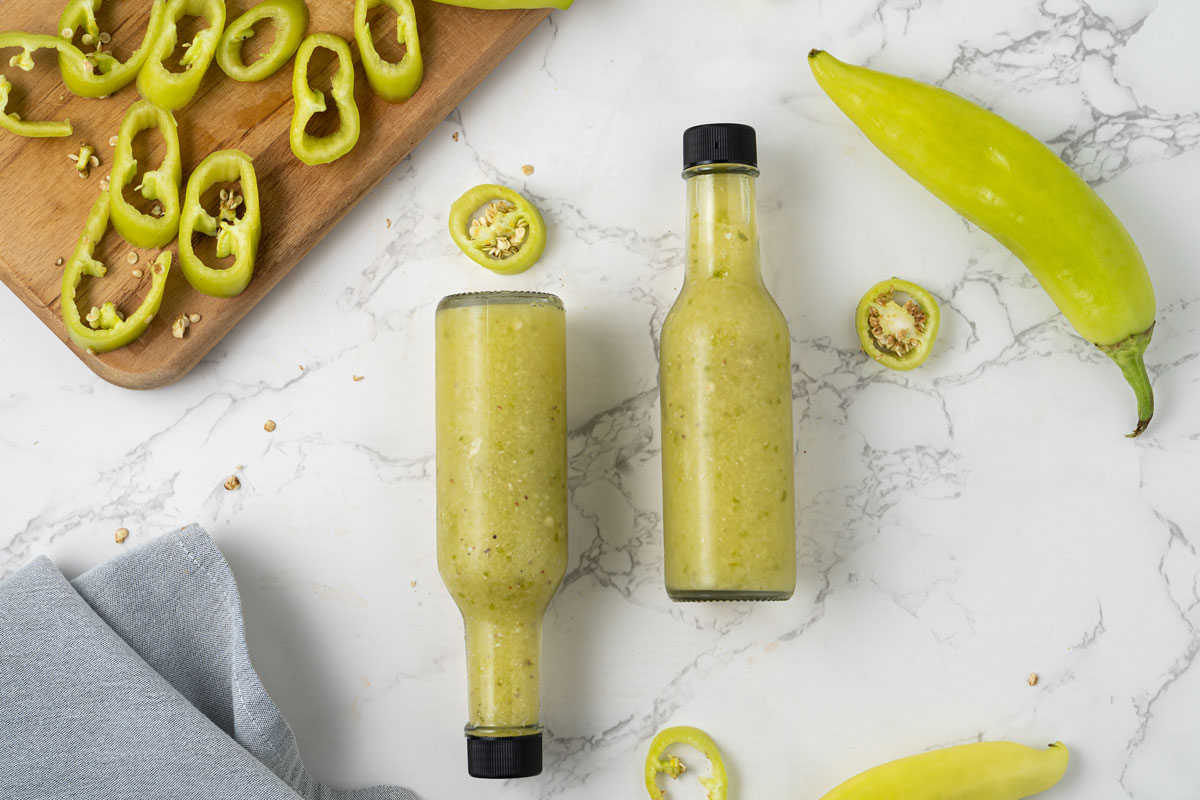 Banana pepper hot sauce