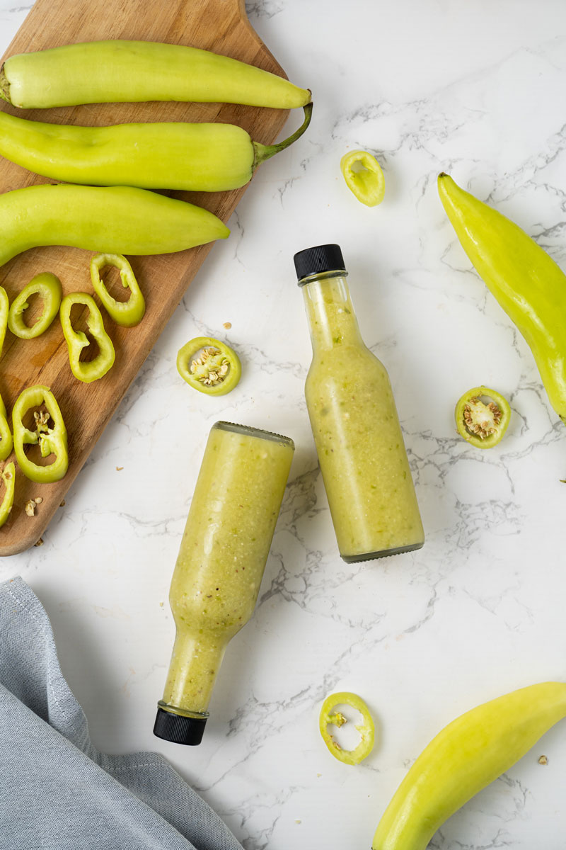 Banana pepper hot sauce