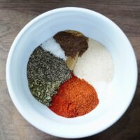 Taco seasoning spices in bowl