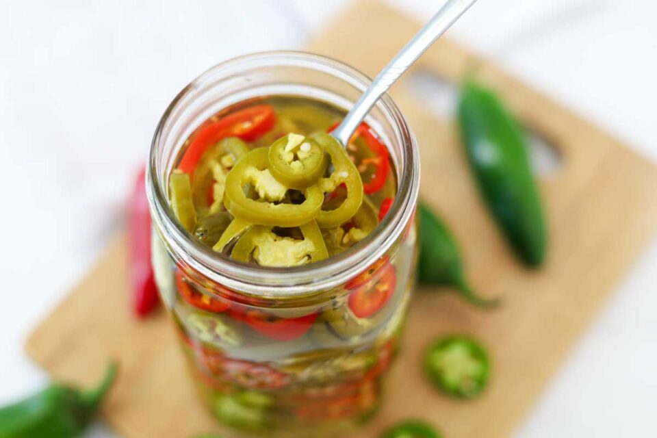 Pickled Jalapeño Peppers (Just 7 Ingredients + 10 Minutes!)