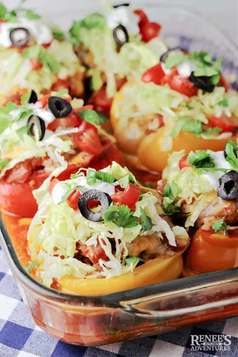 Taco stuffed peppers