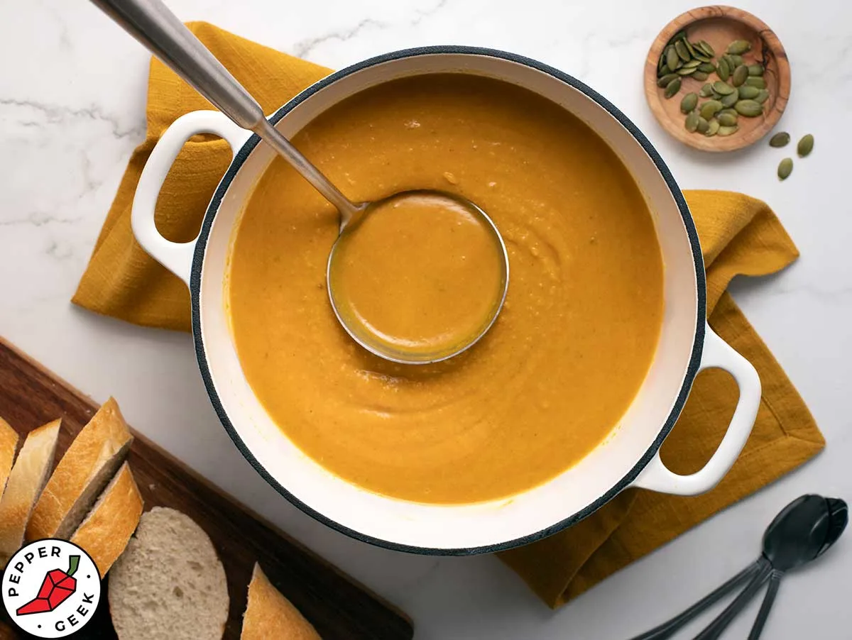 Spicy butternut squash soup