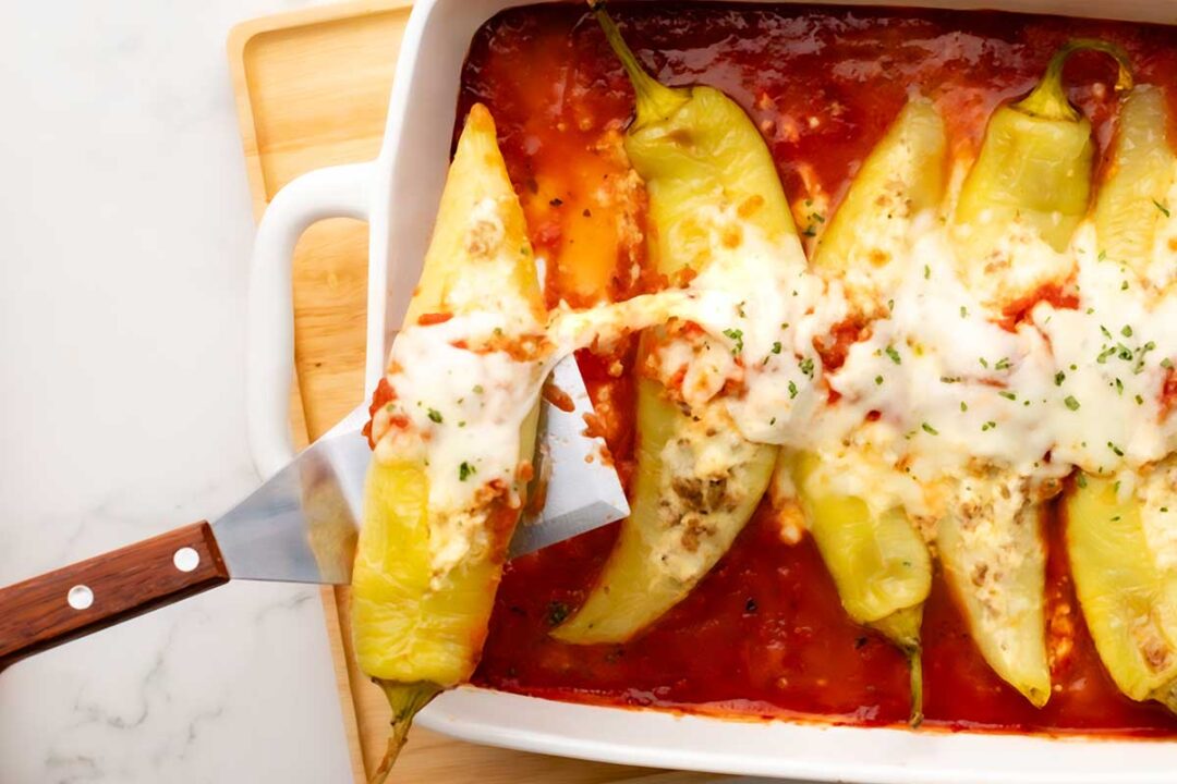 Cheesy Stuffed Banana Peppers - Pepper Geek