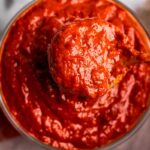 Homemade harissa paste