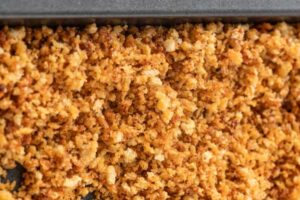 Crunchy panko topping