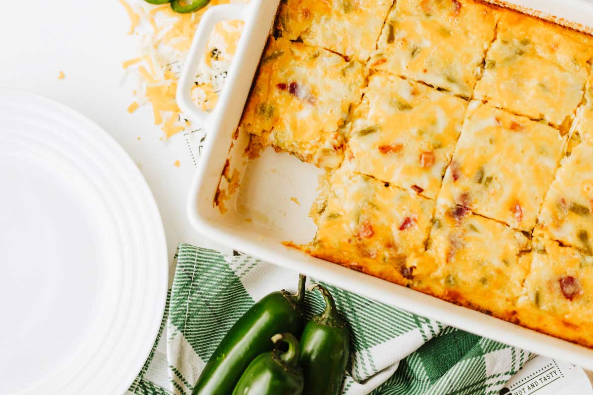Overhead shot of Texas fudge sliced in a pan